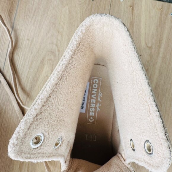 Converse Chuck 70 De Luxe Weatherized Leather Sz 9.5 Men Shoes Boots A12345C Tan - Picture 8 of 12